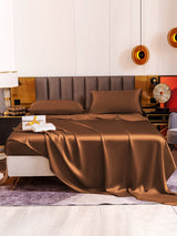 [Coffee] SilkSilky-AU 19Momme Bedding Set 005
