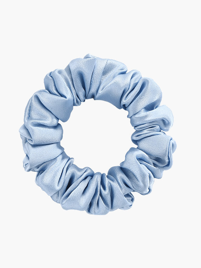 [Light Blue] SilkSilky-AU 19Momme Pure Silk Scrunchie 004