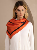 [Orange Square] SilkSilky-AU Scarf 003