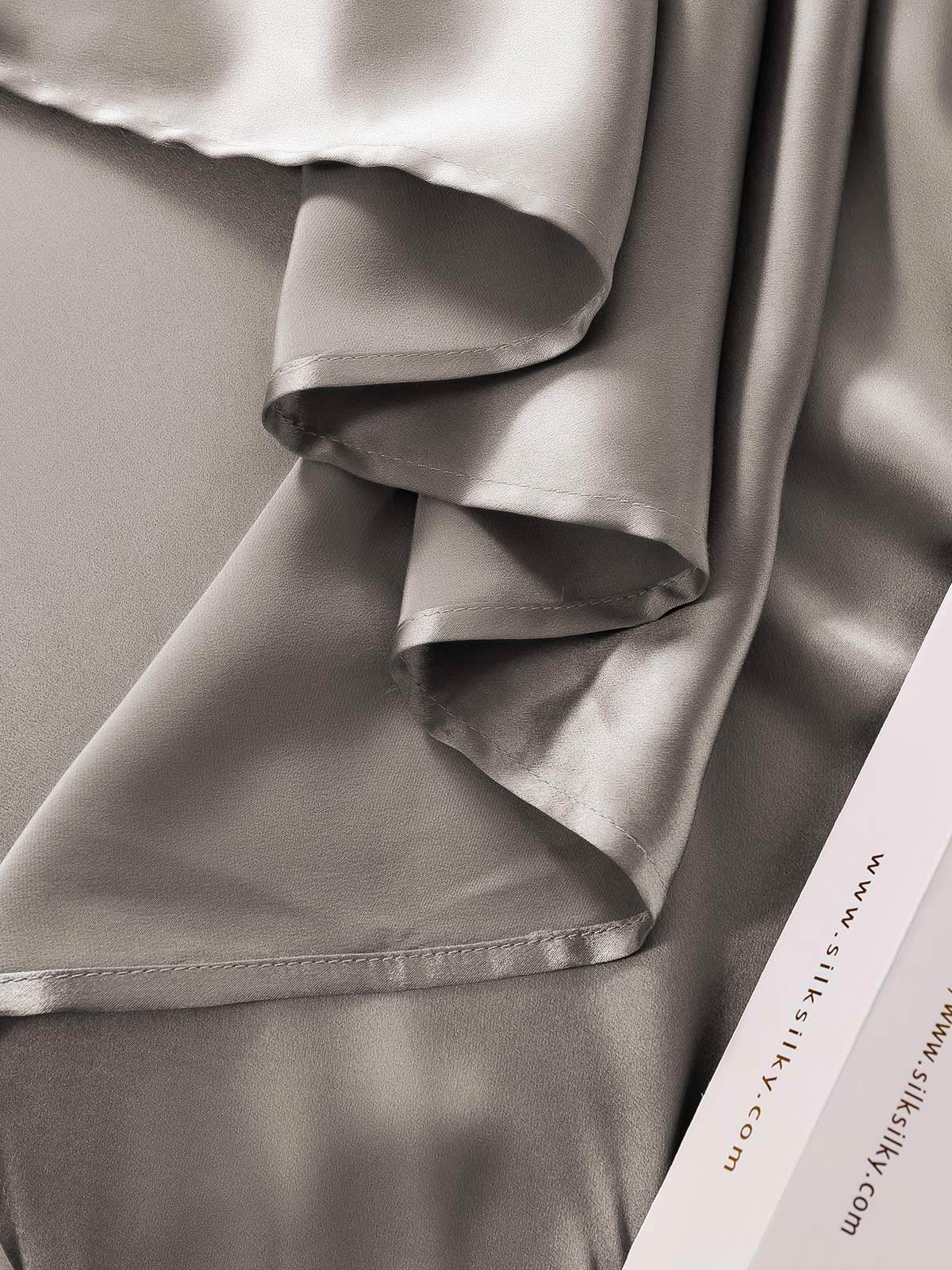 [Gray] SilkSilky-AU 22Momme Pure Silk Bedding Set 006