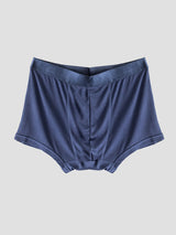 [Dark Blue] SilkSilky-AU 100% Silk Jersey Men's Underwear 006