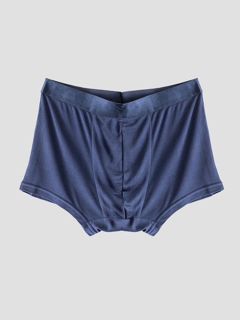 SilkSilky AU Silk Knitted Mens Underwear DarkBlue 006