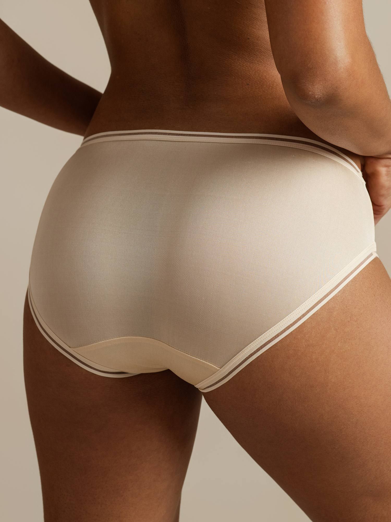 [Beige] SilkSilky-AU Pure Silk Panty 002,