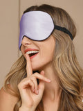 SilkSilky AU 19Momme Pure Silk Eye Mask Lavender 003