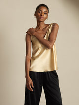[Champagne] SilkSilky-AU Sleeveless V Neck Camisole 007