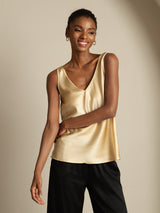 [Champagne] SilkSilky-AU Sleeveless V Neck Camisole 005