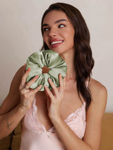 [Light Green] SilkSilky-AU Scrunchie 003