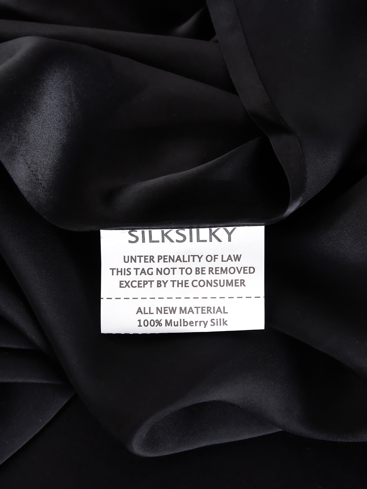 SilkSilky AU 22Momme Pure Silk Bedding Set Black 007