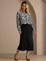 [Black] SilkSilky-AU Skirt 007