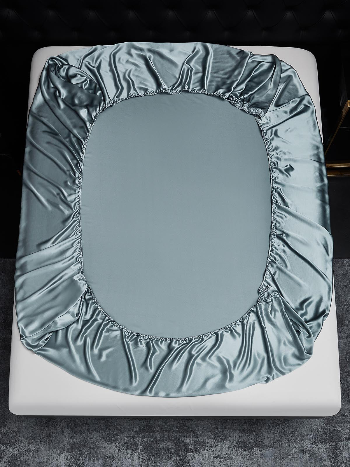 [Grayish Blue] SilkSilky-AU 22Momme Pure Silk Sheet 003