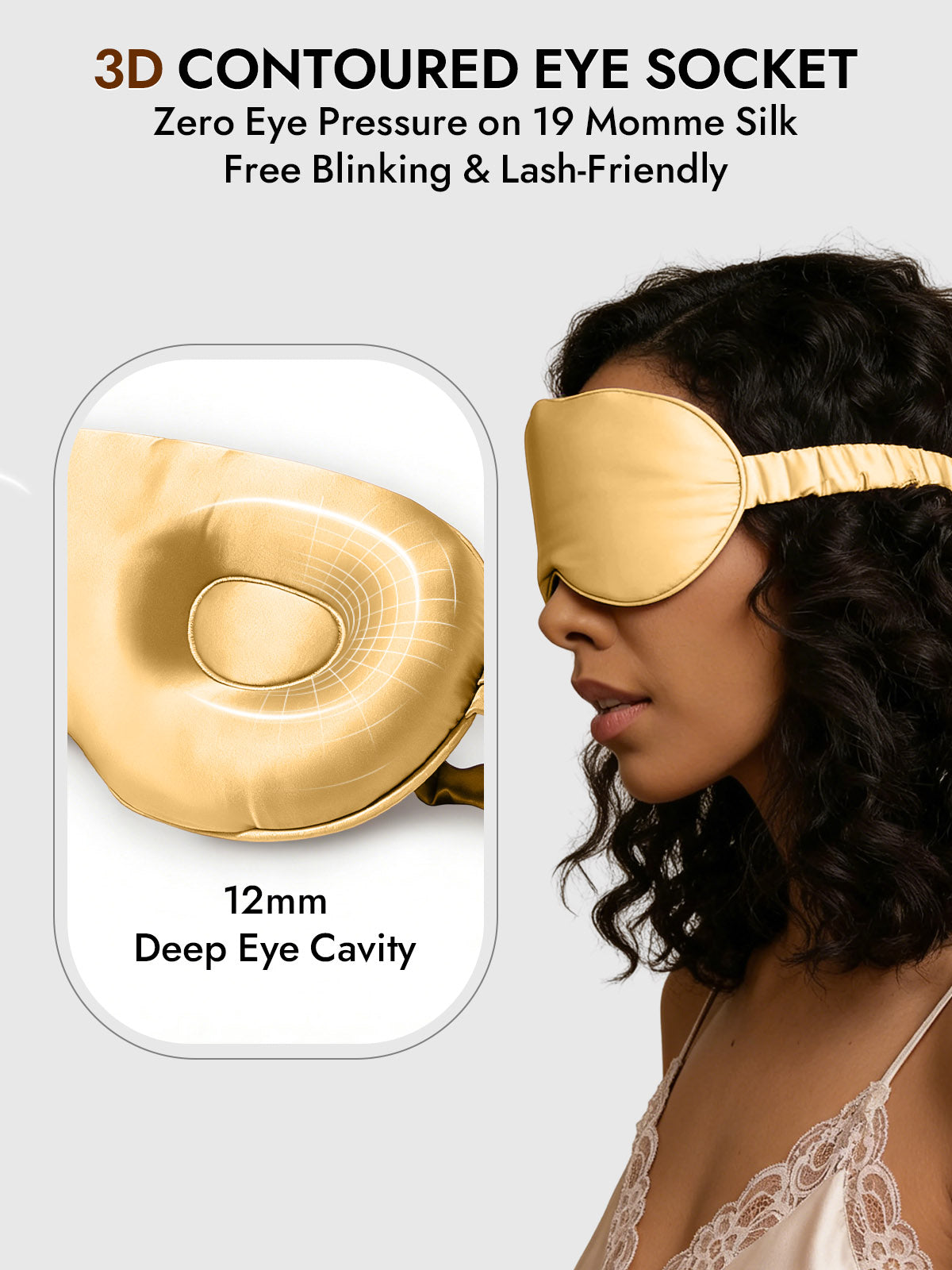 [Champagne] SilkSilky-AU Eye Mask 004