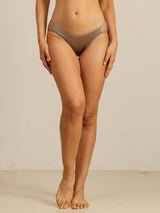 [Coffee] SilkSilky-AU 19Momme Stretch Silk Charmeuse Panty 001