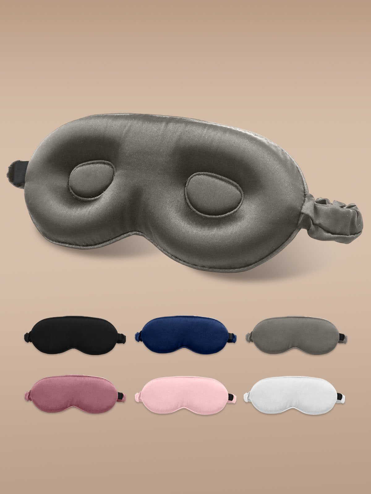 [DarkGray] SilkSilky-AU 22Momme Pure Silk Eye Mask 001