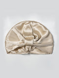 SilkSilky-AU Pure Silk Sleep Cap Beige 005