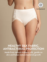 [White] SilkSilky-AU 100% Silk Jersey Panty 004