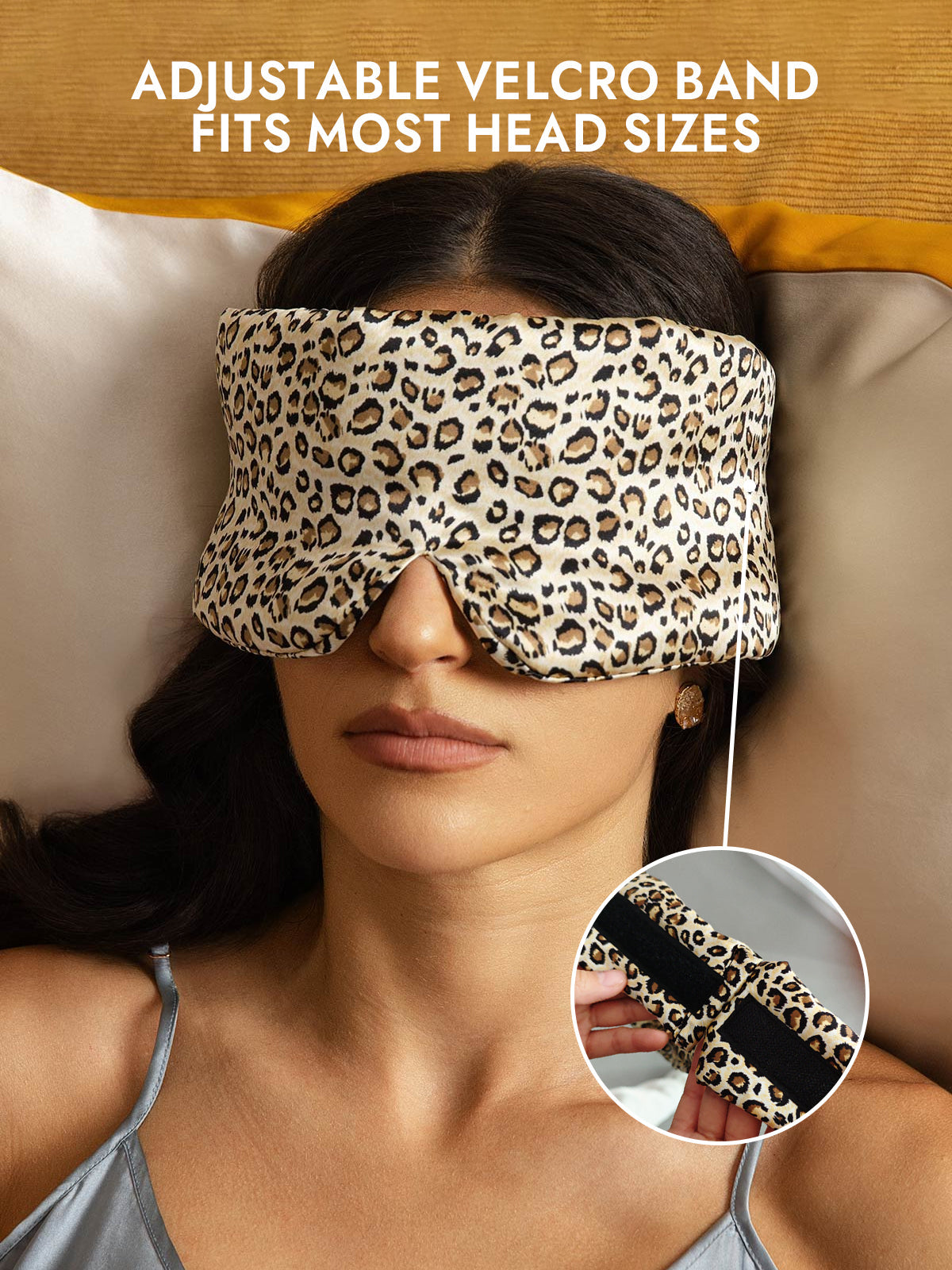 [Leopard] SilkSilky-AU 19Momme Pure Silk Eye Mask 004