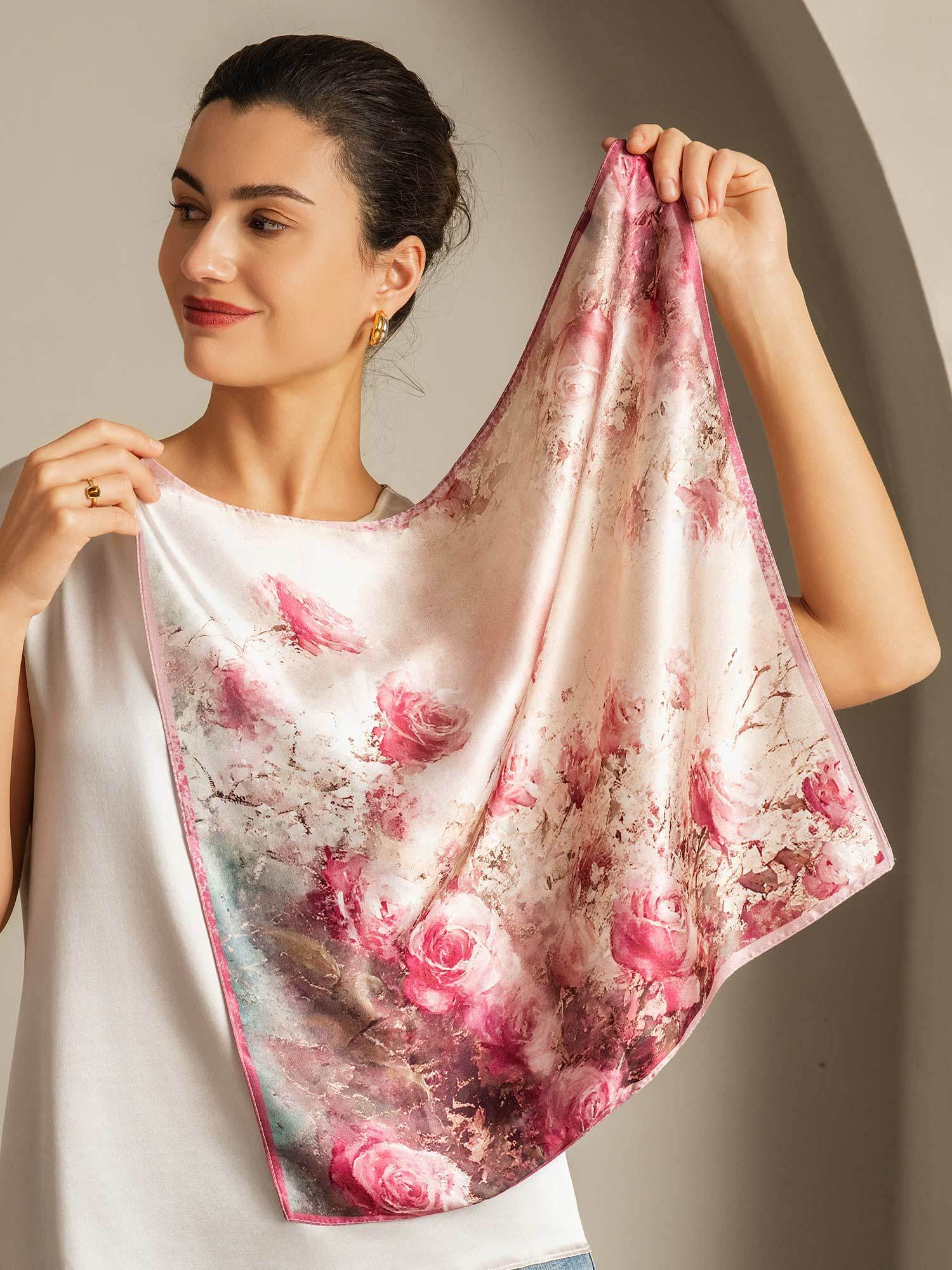 [P103] SilkSilky-AU Pure Silk Scarf 002,
