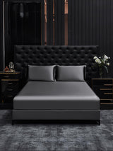 [Dark Gray] SilkSilky-AU 19Momme Bedding Set 002