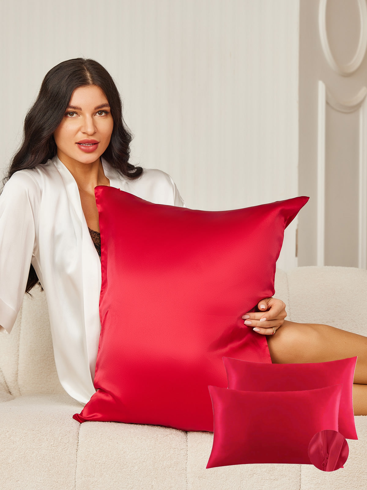 SilkSilky AU 22Momme Pure Silk Pillowcase Wine 007