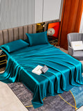 SilkSilky AU 22Momme Pure Silk Bedding Set Teal 002