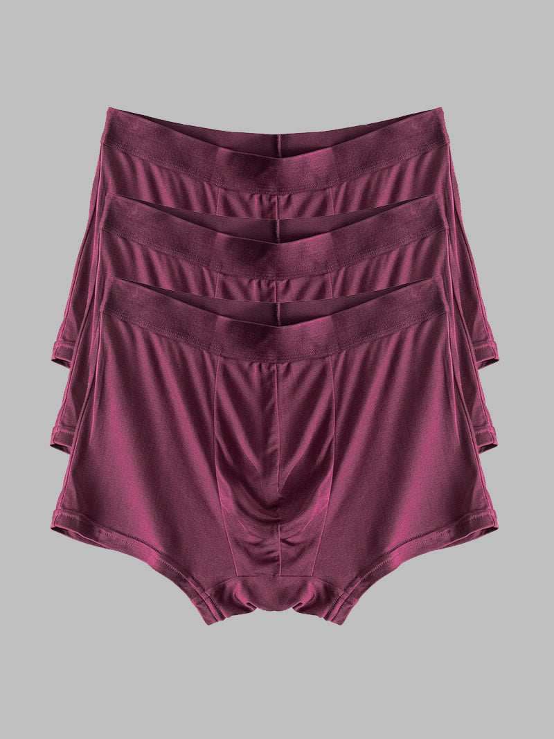 [Wine] SilkSilky-AU Pure Silk Mens Underwear 006
