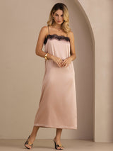 [Tuscany] SilkSilky-AU Spaghetti Strap Square Neck Dress 007