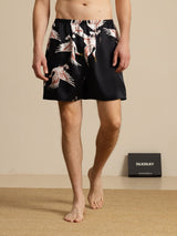 [Black] SilkSilky-AU 19Momme Mens Sleep Bottoms 003