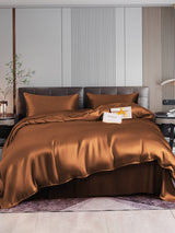 [Coffee] SilkSilky-AU 22Momme Bedding Set 001