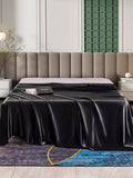 SilkSilky AU 25Momme Pure Silk Sheet Black 002