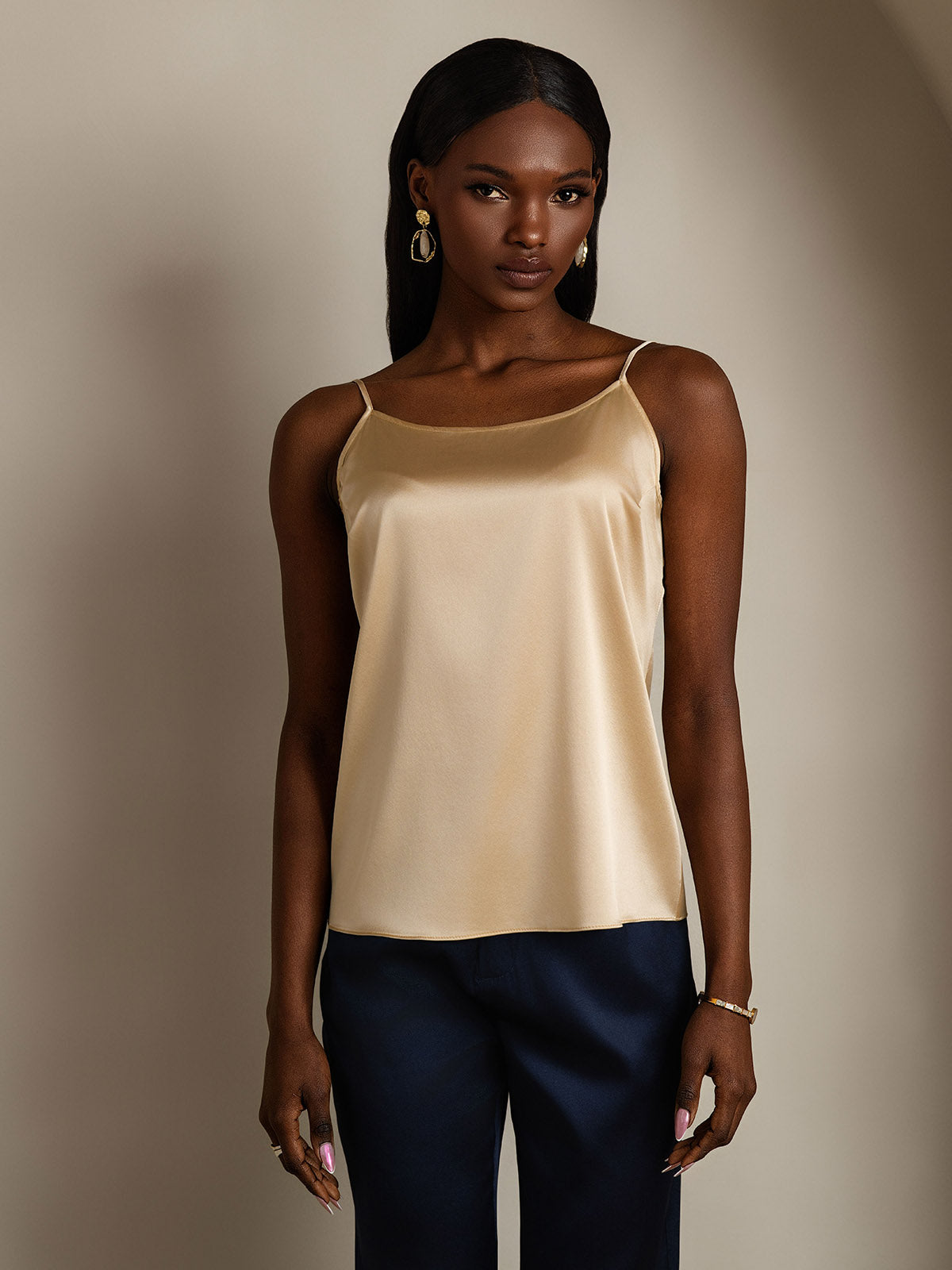 [Champagne] SilkSilky-AU 19Momme Silk Camisoles 003