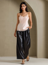 [Pink] SilkSilky-AU Spaghetti Strap V Neck Camisole 007
