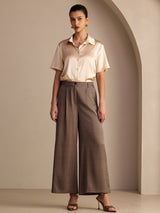 [Coffee] SilkSilky-AU Womens Pants 007