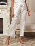 SilkSilky AU 22Momme Pure Silk Womens Pants White 003