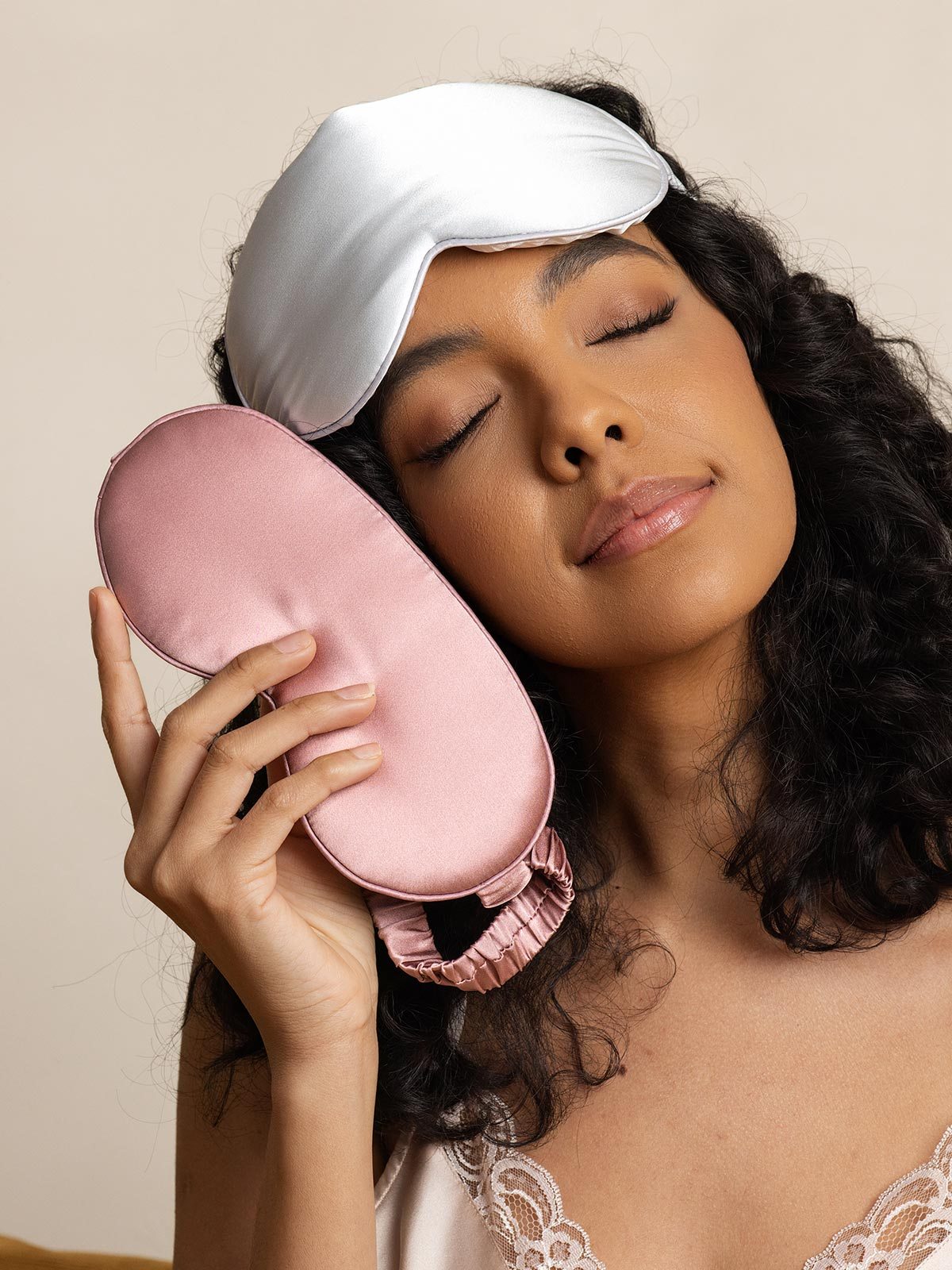 [Pale Mauve] SilkSilky-AU Pure Silk Eye Mask 004