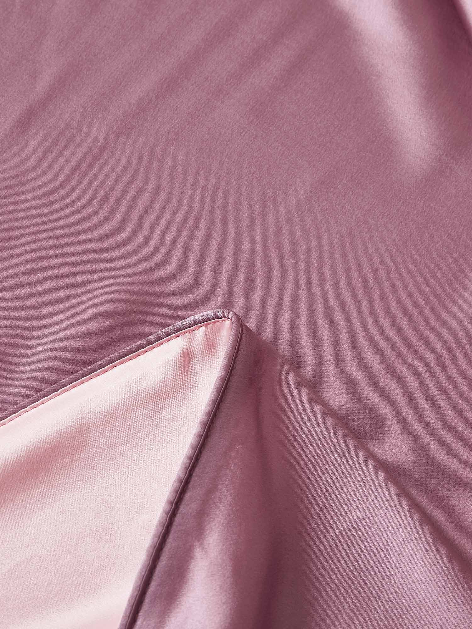 [PaleMauve+LightPink] SilkSilky-AU 22Momme Pure Silk Bedding Set 007,