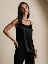 [Black] SilkSilky-AU Spaghetti Strap Camisole 004