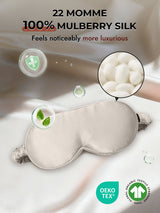[Light Gray] SilkSilky-AU 22Momme Sleep Mask 006