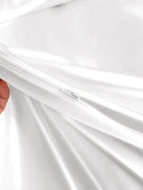 [White] SilkSilky-AU 22Momme Duvet Covers 005