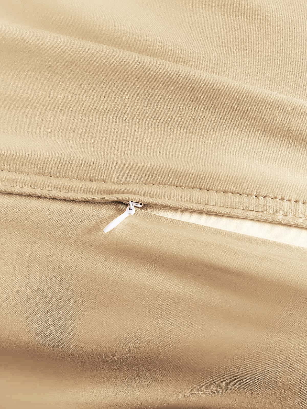 [Beige] SilkSilky-AU 22Momme Pure Silk Duvet Cover 003