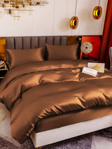 [Coffee] SilkSilky-AU 19Momme Bedding Set 003