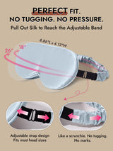 [Light Blue] SilkSilky-AU 22Momme Sleep Mask 004