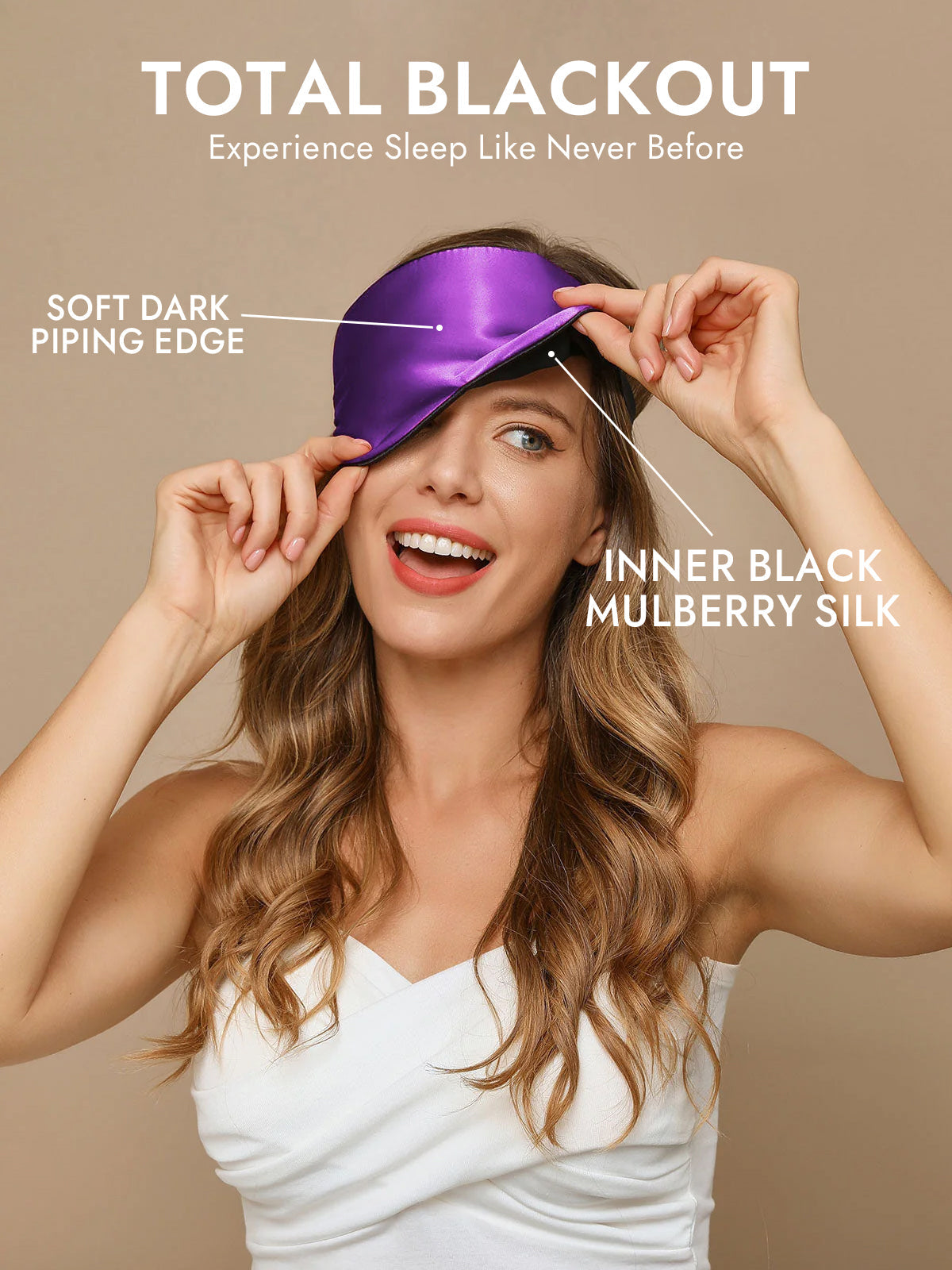 [Purple] SilkSilky-AU 19Momme Pure Silk Eye Mask 002