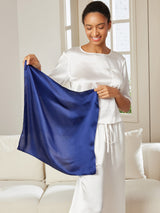 [Dark Blue] SilkSilky-AU Scarf 004