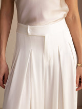 [White] SilkSilky-AU Women's Pants 004