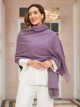 [Purple] SilkSilky-AU Wool Scarf 003