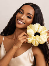 [Yellow] SilkSilky-AU Scrunchie 004