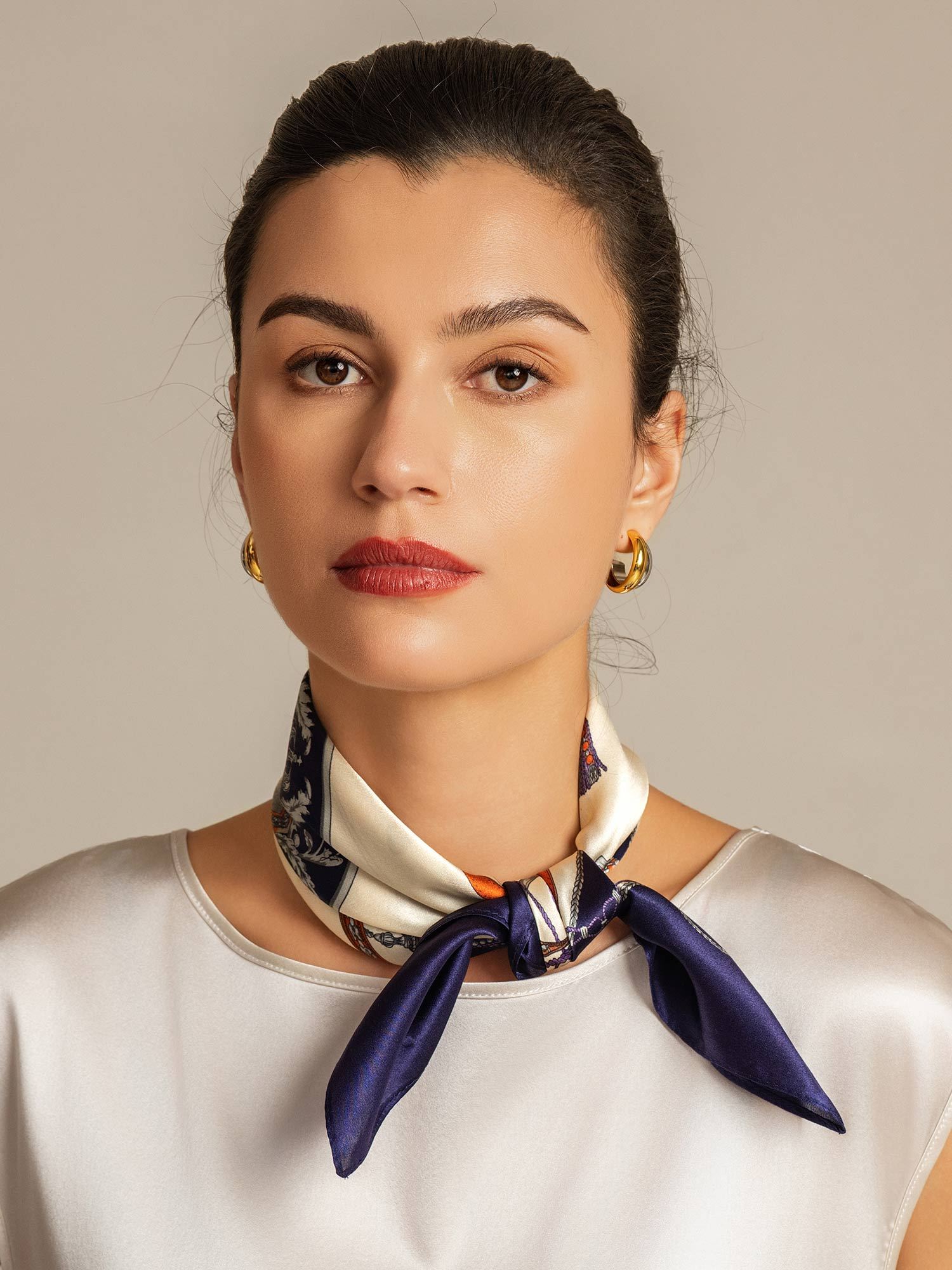 [P097] SilkSilky-AU Pure Silk Scarf 003