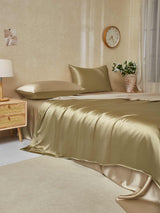 [Beige+Khaki] SilkSilky-AU 22Momme Bedding Set 003