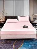 SilkSilky AU 22Momme Pure Silk Bedding Set Pink 001