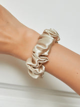 [Beige] SilkSilky-AU Scrunchie 001
